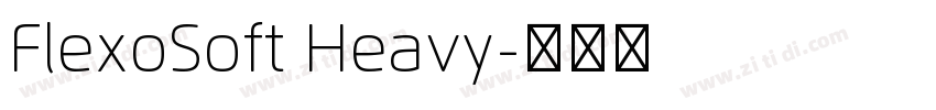FlexoSoft Heavy字体转换